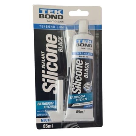 TEKBOND NEUTRAL SEALANT SILICONE BATHROOM & KITCHEN 85ML-BLACK