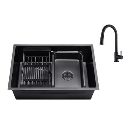 CABANA BUILT-IN HONEYCOMB KITCHEN SINK CKS6545-BL 65CM 1BOWL STAINLESS STEEL WITH PULL OUT MIXER TAP CB890SS-BL-DIY