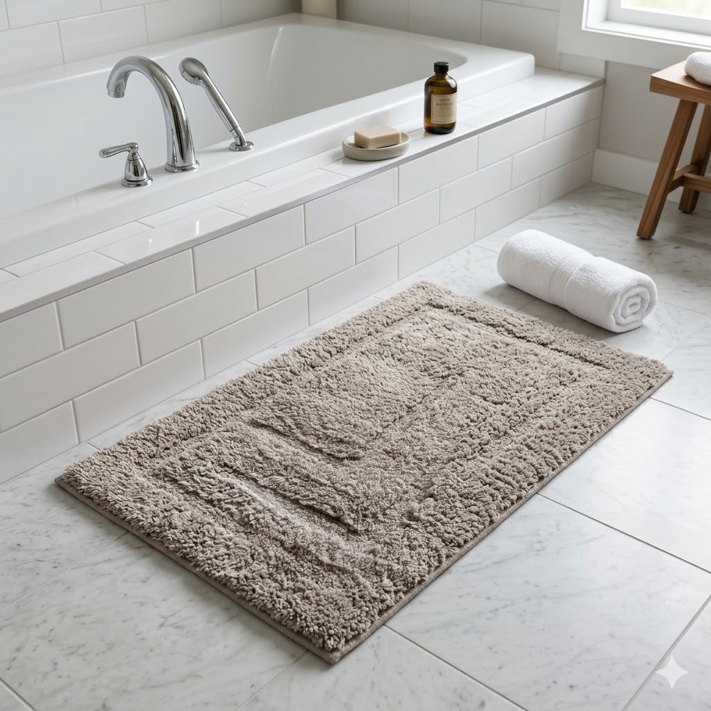 HOME LIVING STYLE TUFTED MAT FIFI 2IN1 50X80CM BROWN
