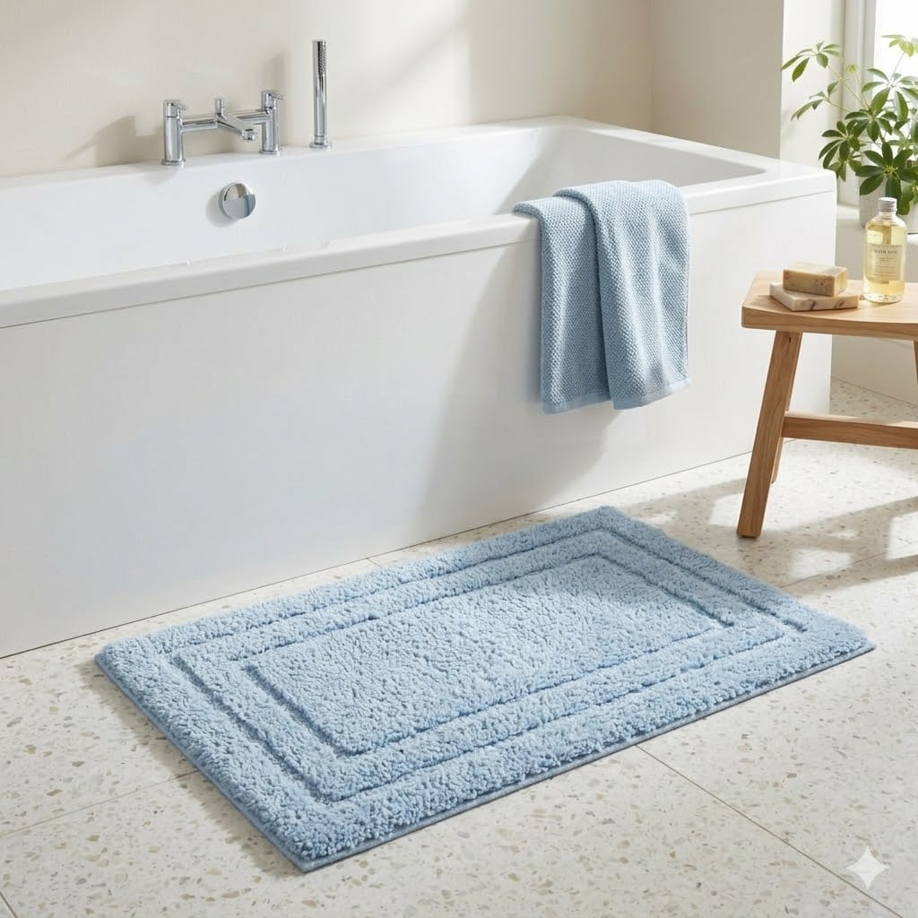 HOME LIVING STYLE TUFTED MAT FIFI 2IN1 50X80CM BLUE