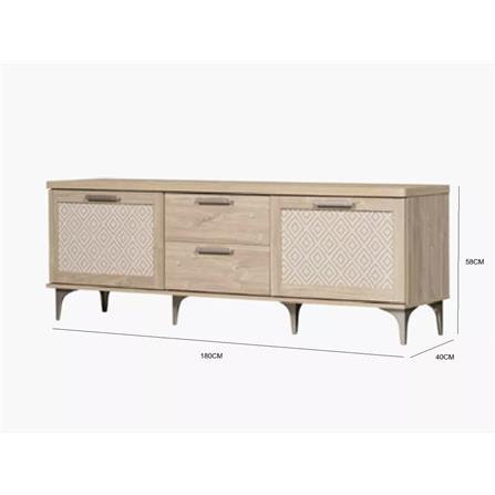 TV CABINET EDWD5786 1.8M NATURAL OAK