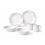 UNIHOM OPAL GLASS 8PCS DINNER SET BLUE FLOWER