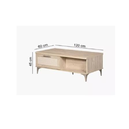 COFFEE TABLE EDWD5787 NATURAL OAK