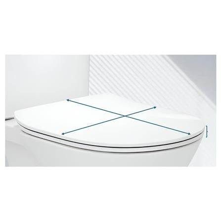 JOHNSON SUISSE SOFT CLOSE TOILET SEAT WBTS800179WW (UF)