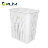 RECTANGULAR LAUNDRY BASKET PLIM BUBBLE SIZE L WHITE