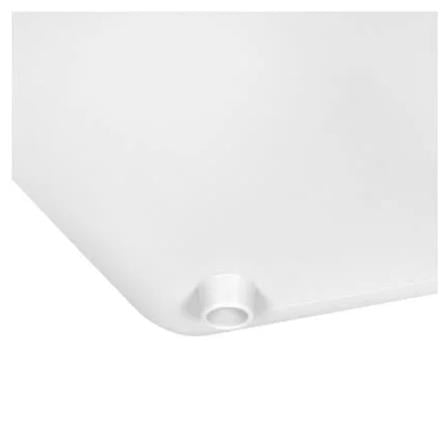 RECTANGULAR LAUNDRY BASKET PLIM BUBBLE SIZE L WHITE