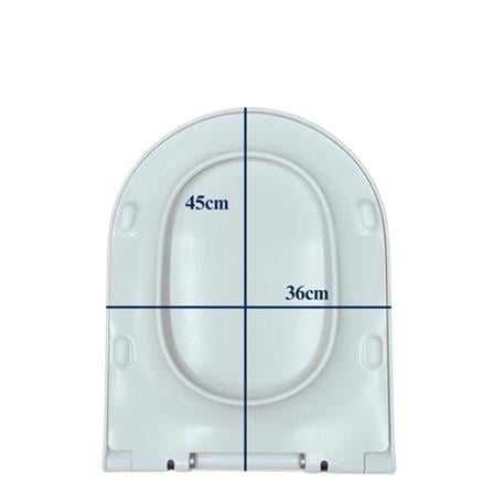 JOHNSON SUISSE TREVISO/VICENZA SOFT CLOSE TOILET SEAT WBTS800173WW (UF)