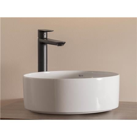 ROCA INSPIRA ROUND FINECERAMIC ABOVE COUNTER WASHBASIN A32752300J WHITE