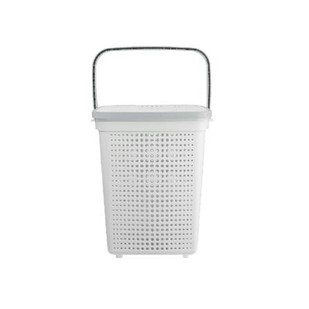 CLOTH BASKET+WHEEL+LID BUBBLE HH-1226L WHITE