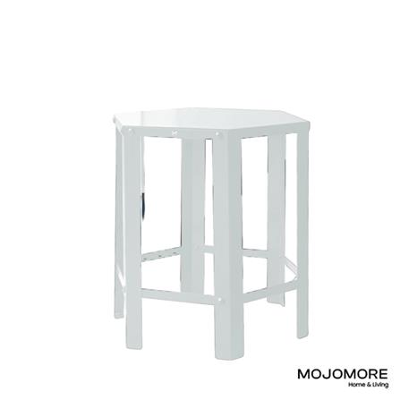 MOJOMORE HEXAGON FLOWER POT STOOL GALAXY WHITE