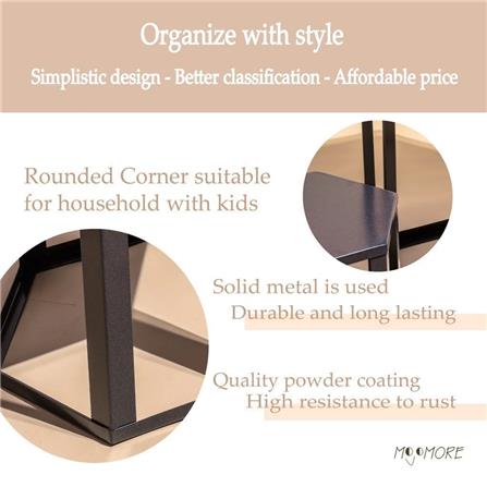 MOJOMORE HEXAGON FLOWER POT STOOL GALAXY WHITE