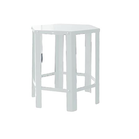 MOJOMORE HEXAGON FLOWER POT STOOL GALAXY WHITE