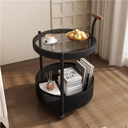SIDE TABLE ROUND EDWD5842 BLACK