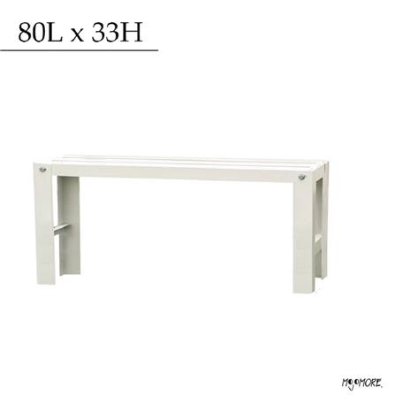 MOJOMORE HEAVY DUTY FLOWER POT RACK GALAXY WHITE 80L X 33H