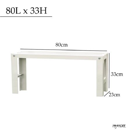 MOJOMORE HEAVY DUTY FLOWER POT RACK GALAXY WHITE 80L X 33H