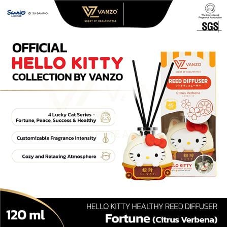 VANZO REED DIFFUSER HELLO KITTY FORTUNE CITRUS VERBENA  120ML