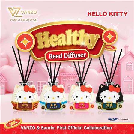 VANZO REED DIFFUSER HELLO KITTY HEALTH WHITE MUSK 120ML