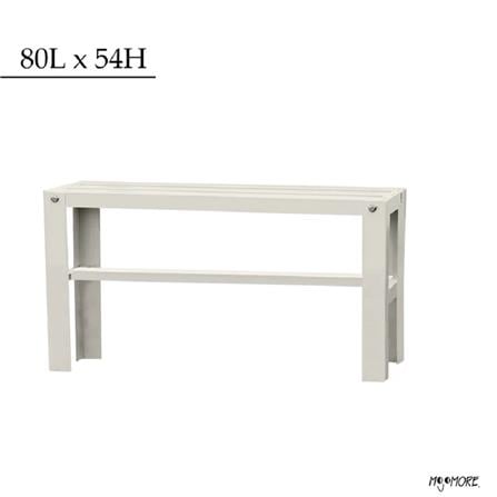 MOJOMORE HEAVY DUTY FLOWER POT RACK GALAXY WHITE 80L X 54H