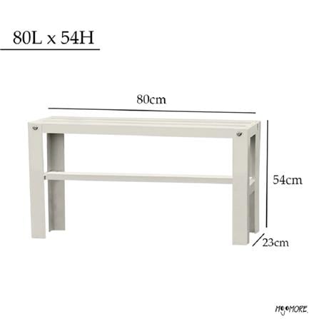 MOJOMORE HEAVY DUTY FLOWER POT RACK GALAXY WHITE 80L X 54H