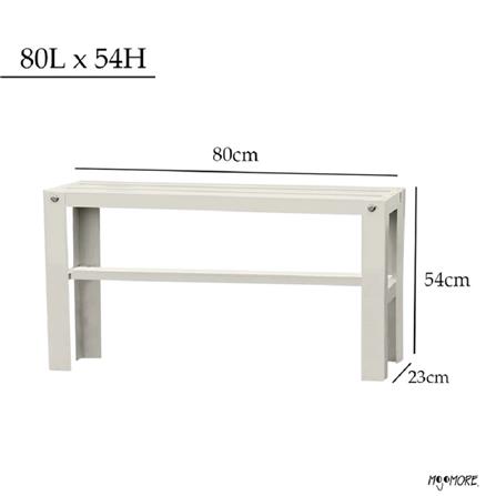 MOJOMORE HEAVY DUTY FLOWER POT RACK GALAXY WHITE 80L X 54H