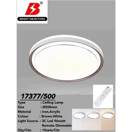BRIGHT OBJECTIVE CEILING LAMP 17377-500 BROWN WHITE 50CM