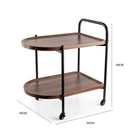 TROLLY 2 TIERS EDWD5843 WALNUT