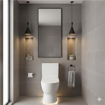 JOHNSON SUISSE TURIN 2P TOILET WBSC950162WW S-TRAP 250MM