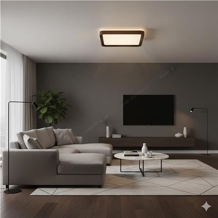 BRIGHT OBJECTIVE CEILING LAMP 17355-500 DARK BROWN 50CM