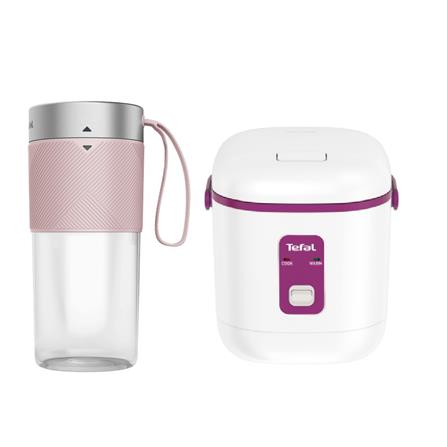 TEFAL JAR RICE COOKER/PORTABLE JUICER RK1721+BL1C07 BUNDLE