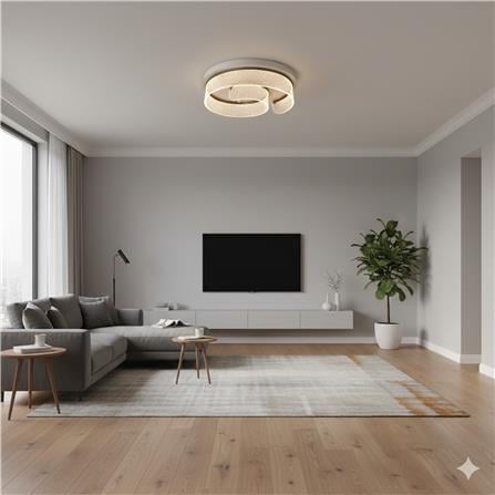 BRIGHT OBJECTIVE CEILING LAMP 17006-500 WHITE 50CM