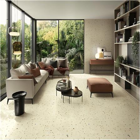 CITIGRES FLOOR TILE PORCELAIN RUSTIC MATT 60X60CM TERRAZZO BEIGE CGMS66538 1.44M2