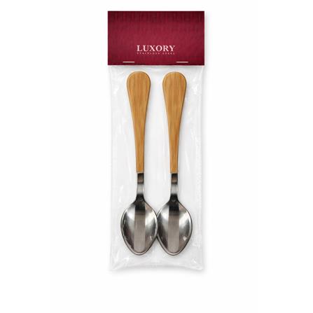LUXORY 2PCS WOODEN TEA SPOON WD-18-4