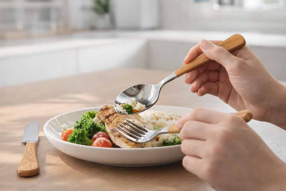 LUXORY 2PCS WOODEN TABLE SPOON WD-18-1