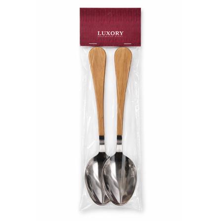 LUXORY 2PCS WOODEN TABLE SPOON WD-18-1