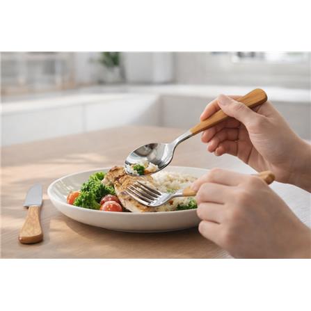 LUXORY 2PCS WOODEN TABLE SPOON WD-18-1