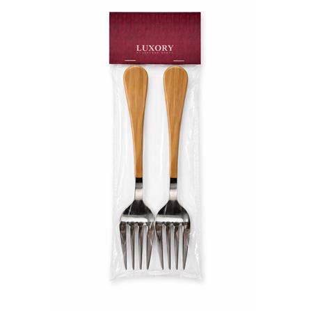 LUXORY 2PCS WOODEN TABLE FORK WD-18-2
