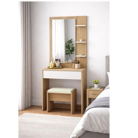 DRESSING TABLE STOOL KEPT NT OAK/WHITE