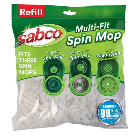 SABCO MULTI-FIT SPIN MOP REFILL