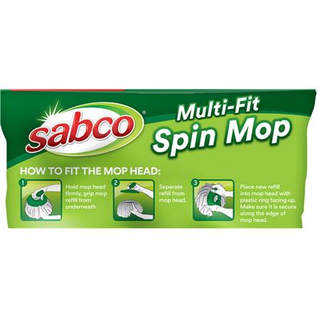 SABCO MULTI-FIT SPIN MOP REFILL