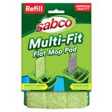 SABCO MULTI-FIT FLAT MOP REFILL GREEN