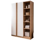 WARDROBE FURDINI 120 CM KEPT NT OAK/WHITE