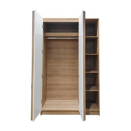 WARDROBE FURDINI 120 CM KEPT NT OAK/WHITE