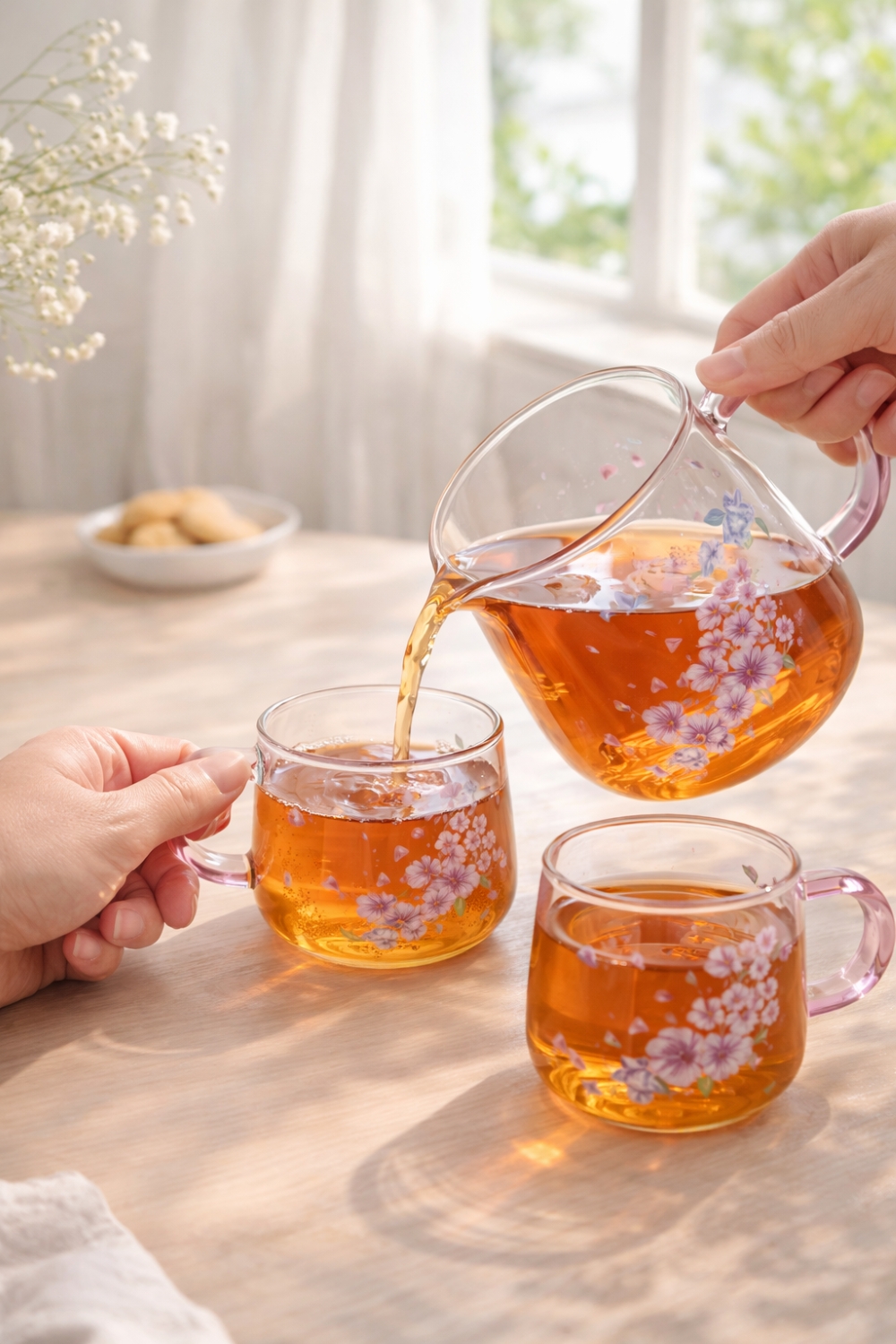 ROYAL 3PC BOROSILICATE DRINK SET (1PC JUG 500ML & 2PCS MUG 125ML)