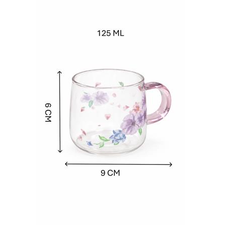 ROYAL 3PC BOROSILICATE DRINK SET (1PC JUG 500ML & 2PCS MUG 125ML)
