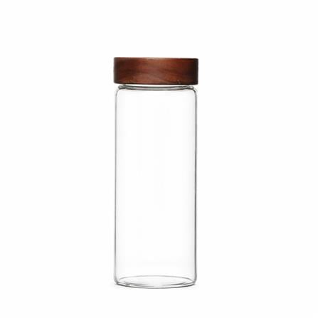 MOJOMORE GLASS JAR WITH WOODEN LID 800ML