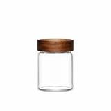 MOJOMORE GLASS JAR WITH WOODEN LID 330ML