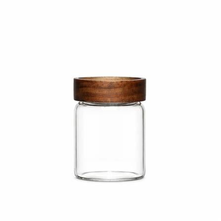 MOJOMORE GLASS JAR WITH WOODEN LID 330ML