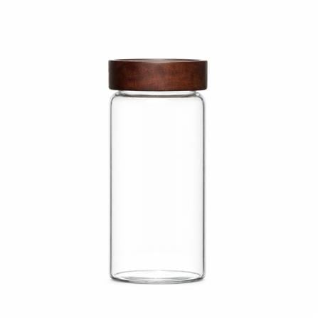 MOJOMORE GLASS JAR WITH WOODEN LID 580ML