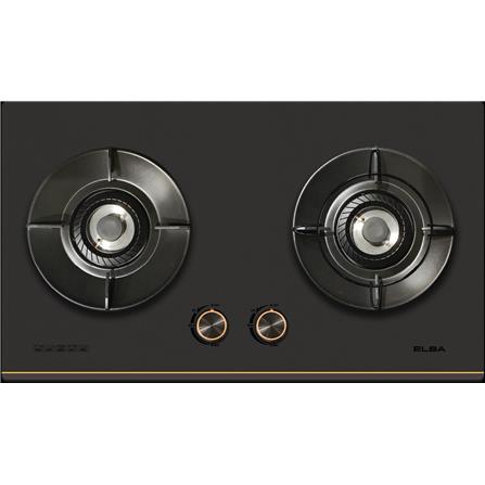 ELBA FLEXIBLE BUILT-IN GAS HOB EGH-S8512G(GR) 2BURNER 5.0KW 76CM BLACK