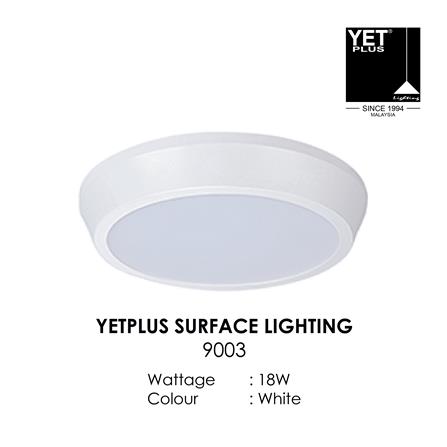 YETPLUS LED SURFACE DOWNLIGHT 9003 18W 3000K WHITE ROUND